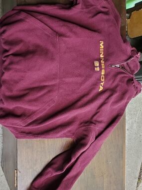 Minnesota Maroon Half-Zip Fleece Pullover